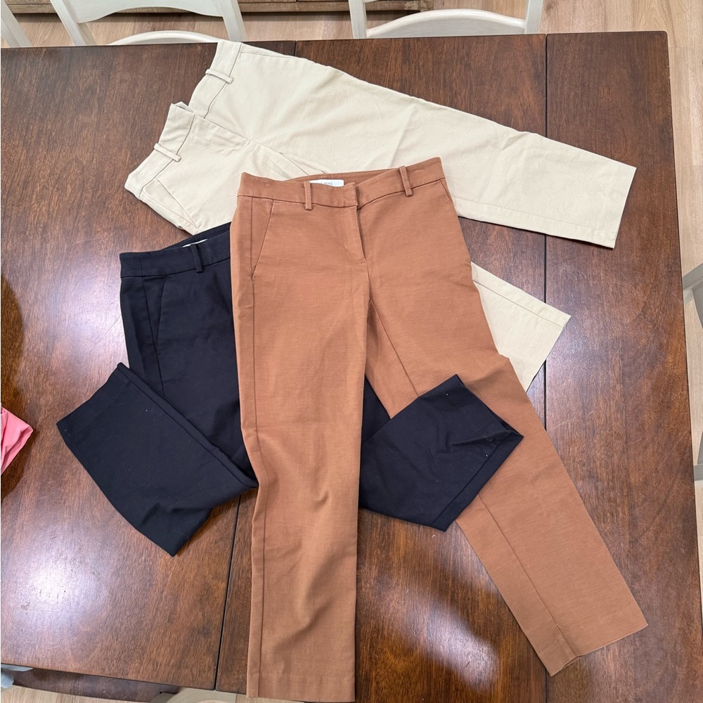 LOFT pack of 3 Rivera Slim Pants